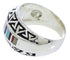 Southwest Multicolor Authentic Sterling Silver Ring Size 7-1/4 WX36205